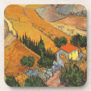 Dessous-de-verre Vincent van Gogh - Vallée avec laboureur