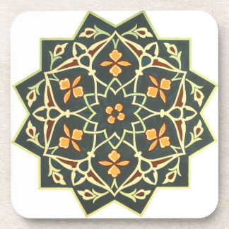 Dessous-de-verre Vintage 1884 Art décoratif Vert Bleu