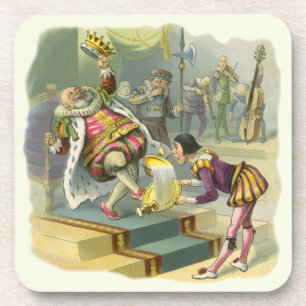 Dessous-de-verre Vintage Ancienne Comptine Poème Chanson Old King C