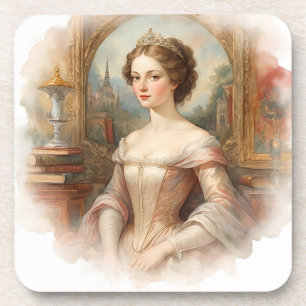 Dessous-de-verre Vintage, Classique, Une princesse dans un environn