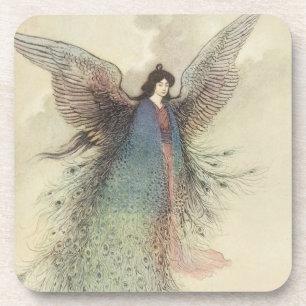 Dessous-de-verre Vintage conte de fées japonaises, le chef de lune