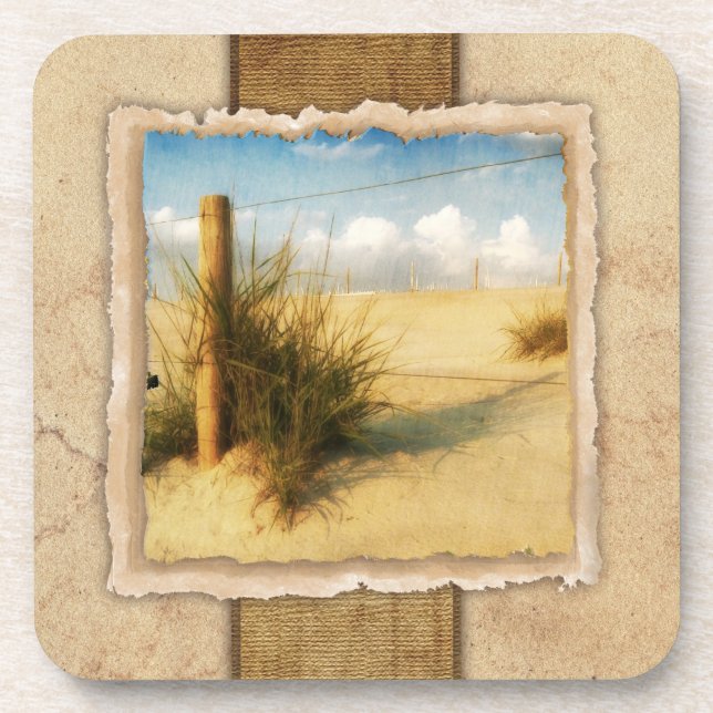 Dessous-de-verre Vintage de l'herbe marine (Devant)