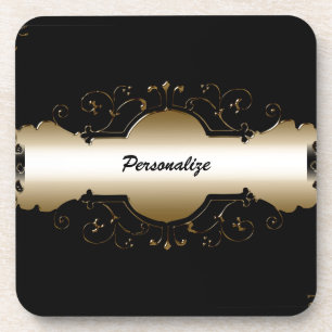 Dessous-de-verre Vintage Elegant Or Ornamental Personnalisé