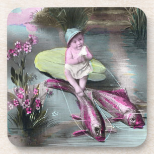 Dessous-de-verre Vintage Français Avril Fool Pistcard