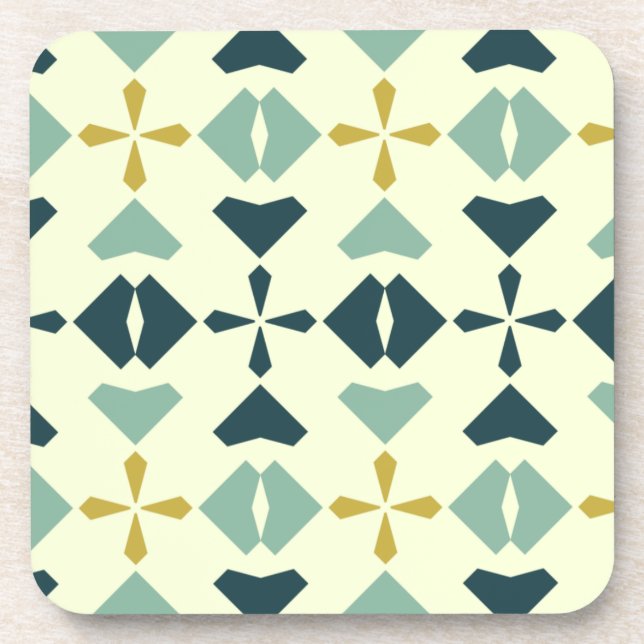 Dessous-de-verre Vintage Geometric Pattern (Devant)