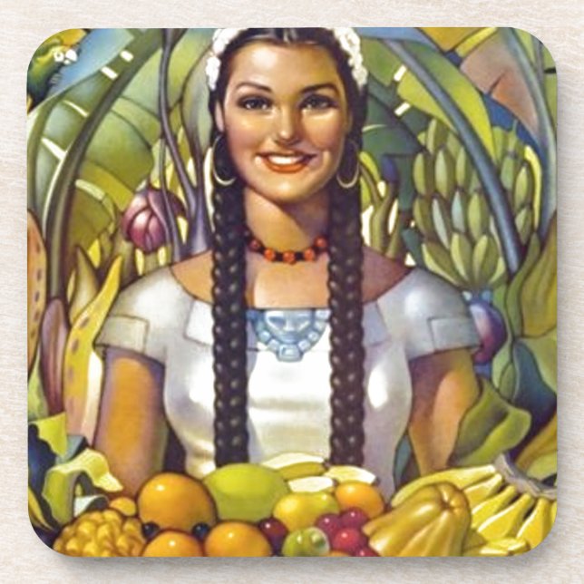 Dessous-de-verre Vintage Mexique Travel Tourisme Publicité (Devant)