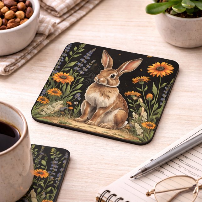 Dessous-de-verre Vintage Rabbit  (Créateur téléchargé)