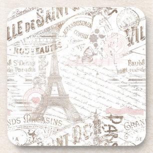 Dessous-de-verre Vintage Romance Collage rose ID226