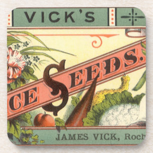 Dessous-de-verre Vintage Seed Packet Étiquette Art, Vick's Choice S