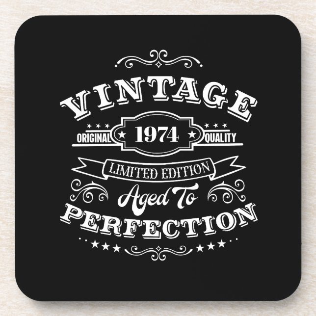 Dessous-de-verre Vintage vieilli à la perfection (Devant)
