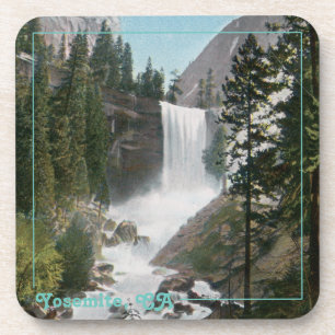Dessous-de-verre Vintage Voyage Chutes de Vernal Yosemite