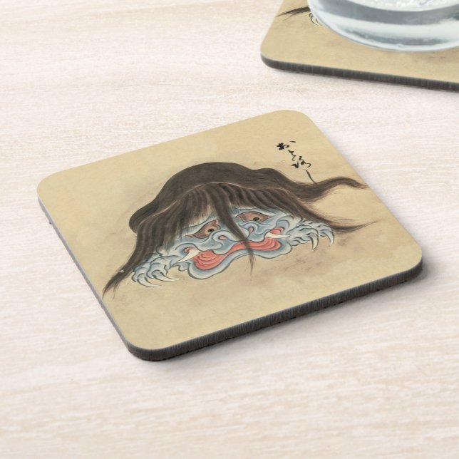 Dessous-de-verre Vintage Yokai Otoroshi - Monstre Japonais (Côté gauche)