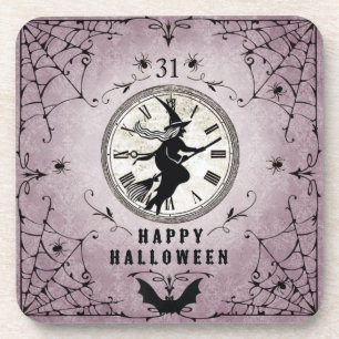 dessous de verre vintages de sorcières d'Halloween