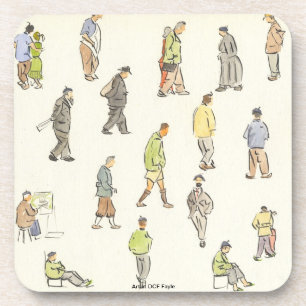 Dessous de verre vintages d'habitants de Paris