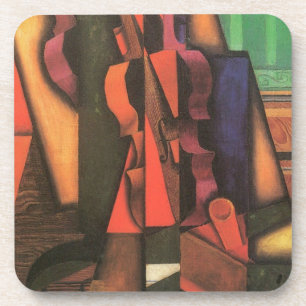 Dessous-de-verre Violon et guitare de Juan Gris, Art Cubisme Vintag