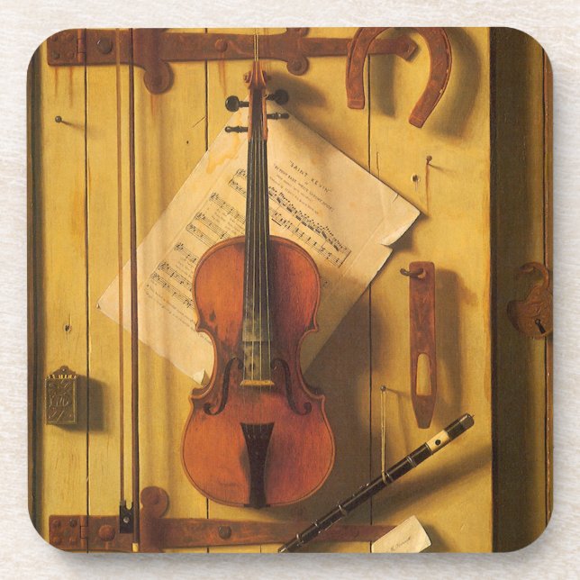 Dessous-de-verre Violon et musique de Still Life par William Harnet (Devant)