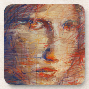 Dessous-de-verre Visage Abstrait