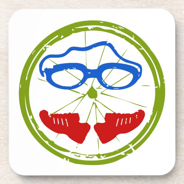 Dessous-de-verre Visage de triathlon (Devant)