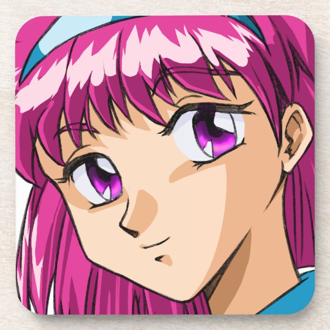 Dessous-de-verre Visages de l'Anime et de la Manga (Devant)