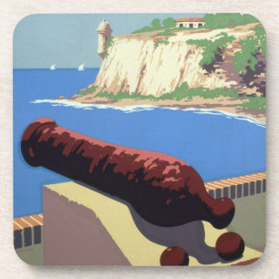 Dessous-de-verre Visitez la forteresse El Morro, Porto Rico, Vieux 