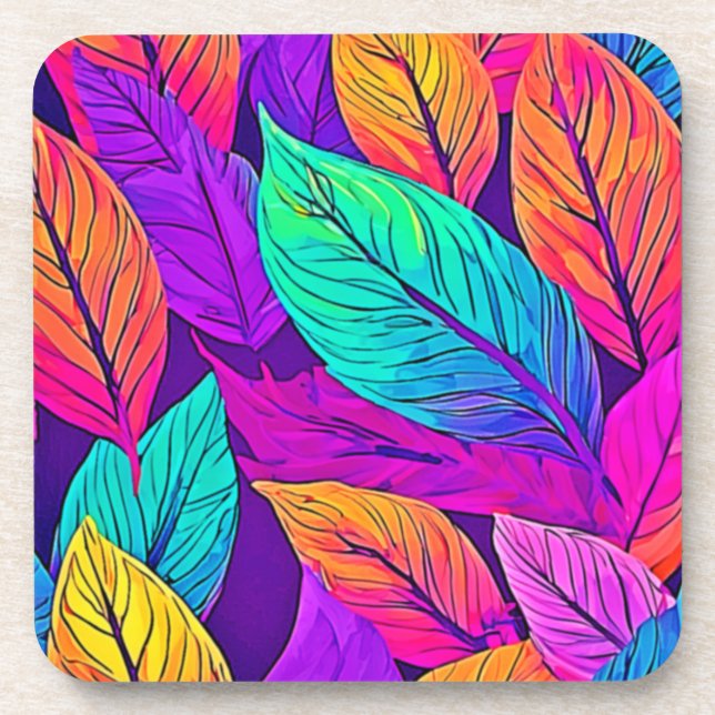 Dessous-de-verre Vivid Motif feuille (Devant)