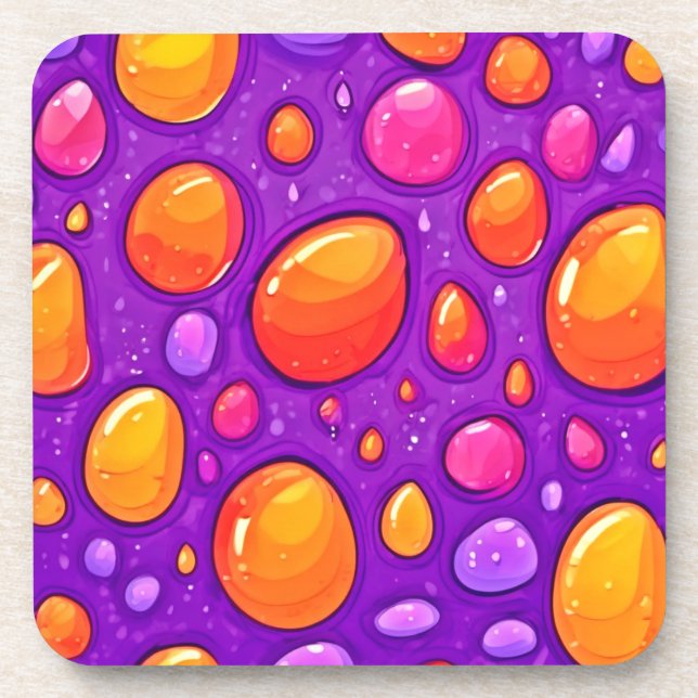 Dessous-de-verre Vivid Raindrop Cartographie (Devant)