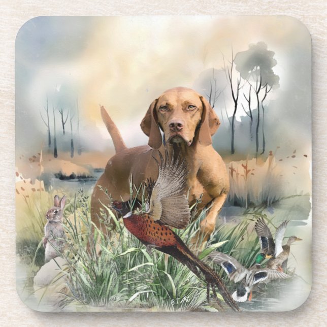 Dessous-de-verre Vizsla, Art (Devant)
