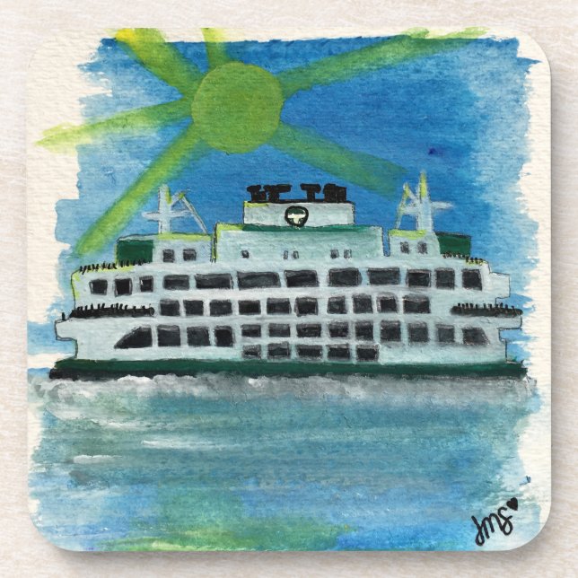 Dessous-de-verre Voile en mer paradisiaque (Devant)