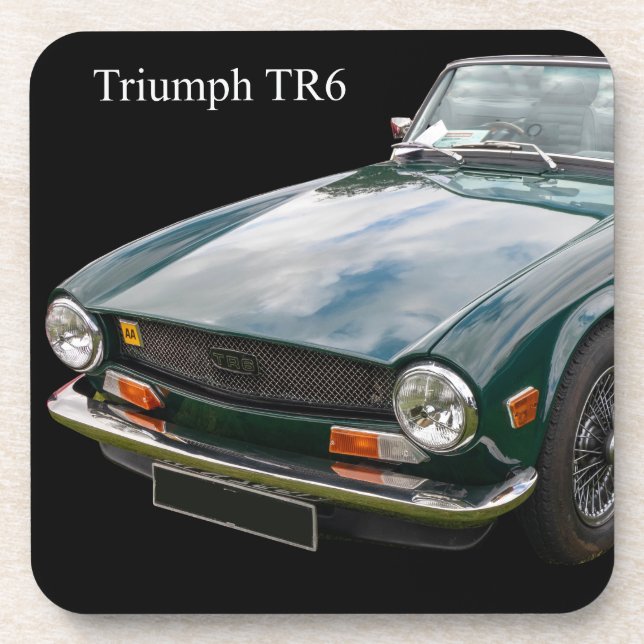 Dessous-de-verre Voiture de sport Triumph TR6 (Devant)