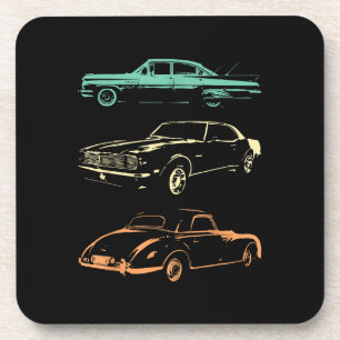 Dessous-de-verre Voitures Vintage - 80s & 90s Graphic Retro