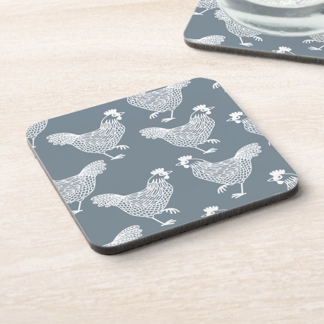 Dessous-de-verre Volailles Poules Poulets (Côté gauche)
