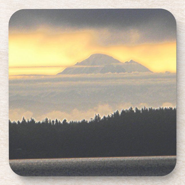 Dessous-de-verre Volcan Mt. Baker (Devant)