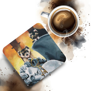 Dessous-de-verre Voleurs de furet