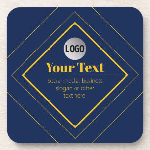 Dessous-de-verre Votre logo et modèle de design personnalisable