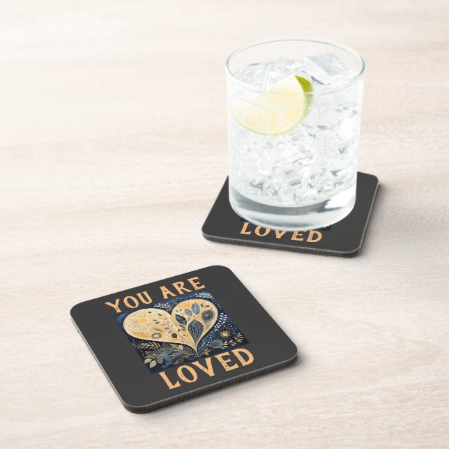 Dessous-de-verre Vous êtes adoré Beverage Coaster (Côté Droit)