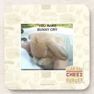 Dessous-de-verre Vous faites le lapin pleurer