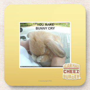 Dessous-de-verre Vous faites le lapin pleurer