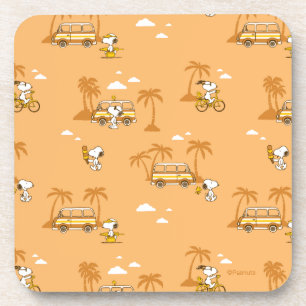 Dessous-de-verre Voyage sur route Peanuts Snoopy Beach Motif