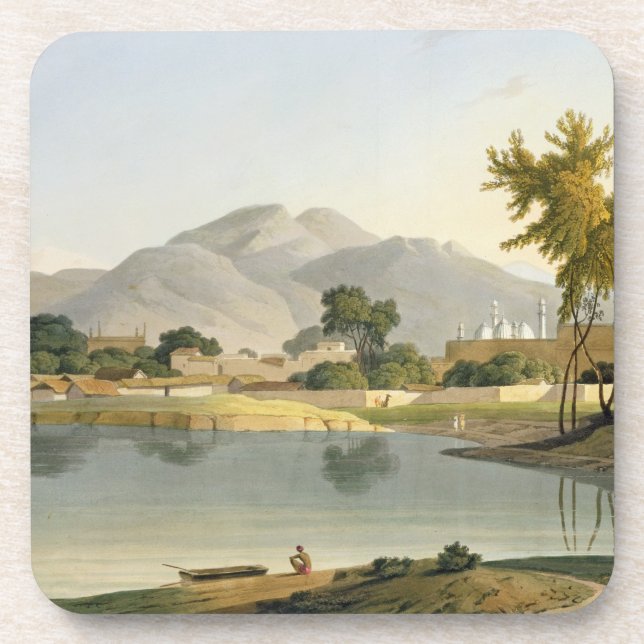 Dessous-de-verre Vue chez Nijeibabad, près du Coaduwar Gaut, Rohilc (Devant)