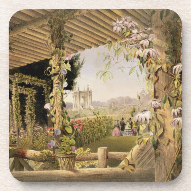 Dessous-de-verre Vue de Seat rustique, Shrublands, 'du G (Devant)