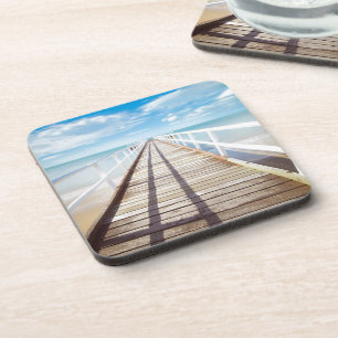 Dessous-de-verre Vue depuis Pier sur la mer