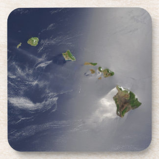 Dessous-de-verre Vue d'Hawaï de l'espace