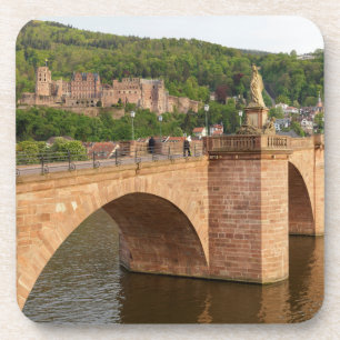 Dessous-de-verre Vue d'Heidelberg au-dessus du Neckar
