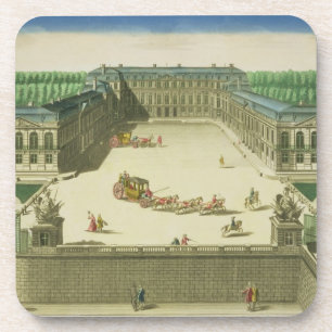 Dessous-de-verre Vue du château du nuage de St, gravé par Anto