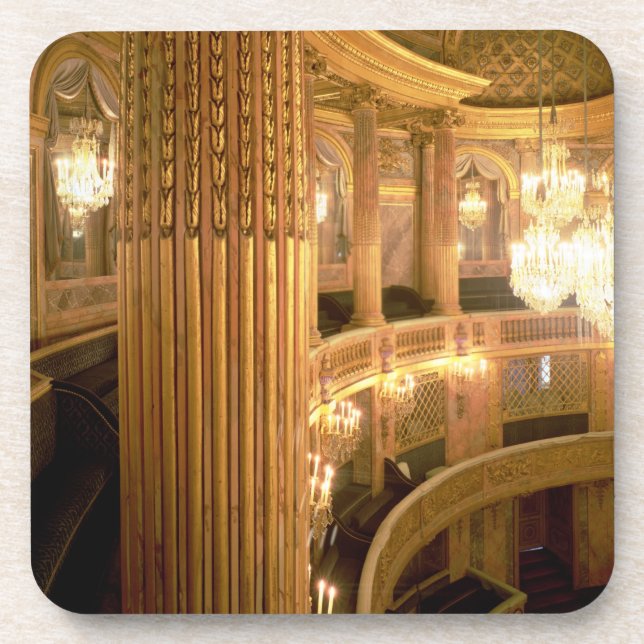Dessous-de-verre Vue intérieure du théatre de l'opéra regardant (Devant)