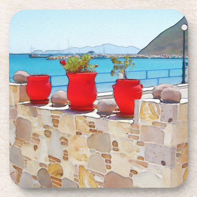 Dessous-de-verre Vue sur la mer (Devant)
