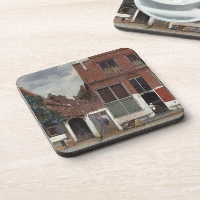 Dessous-de-verre Vue sur les maisons de Delft The Little Street (Côté gauche)