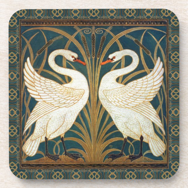 Dessous-de-verre Walter Crane Swan (Devant)