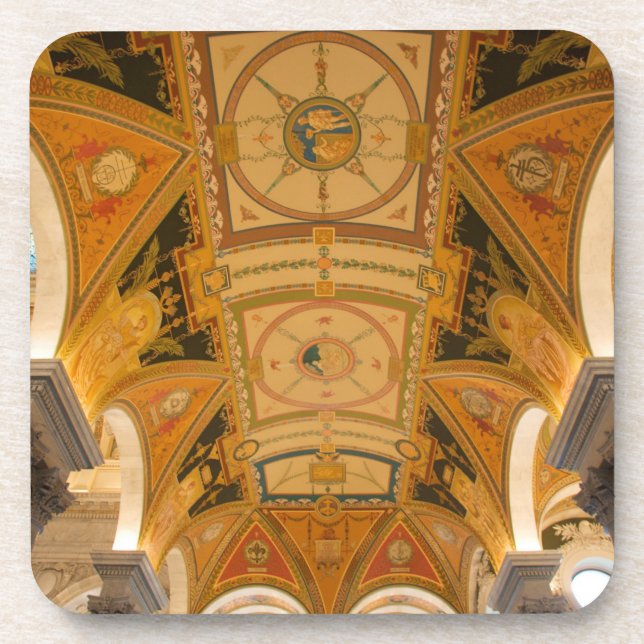 Dessous-de-verre WASHINGTON, C.C ETATS-UNIS. Plafond de deuxième (Devant)