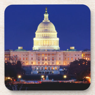Dessous-de-verre Washington DC Capitol américain à Dusk
